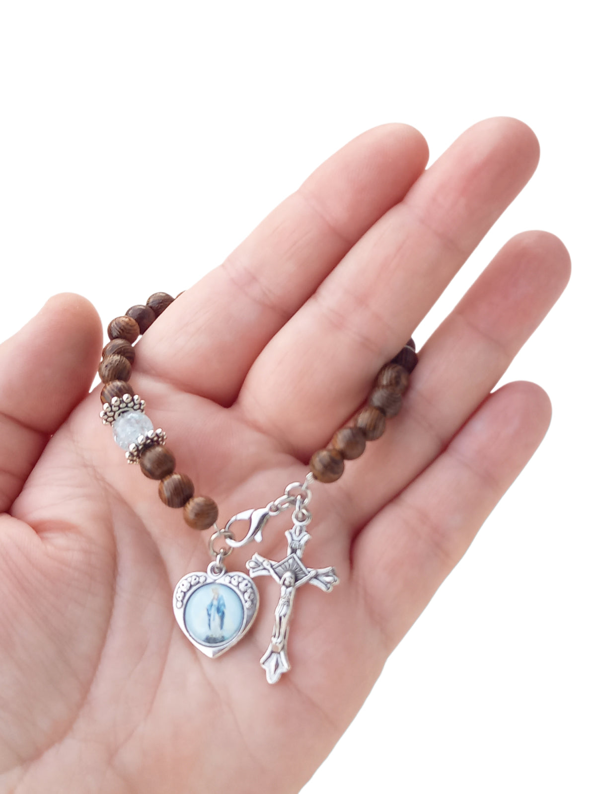 ✞ Cœur de Lourdes ✞ Bracelet Dizainier