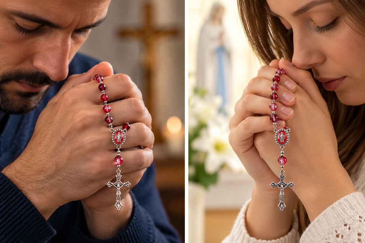 ✞ Protection Mariale ✞  Chapelet de poche dizainier