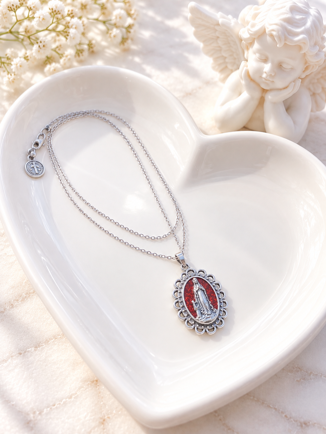✞ La Grâce de Massabielle ✞ Collier artisanal unique de Lourdes