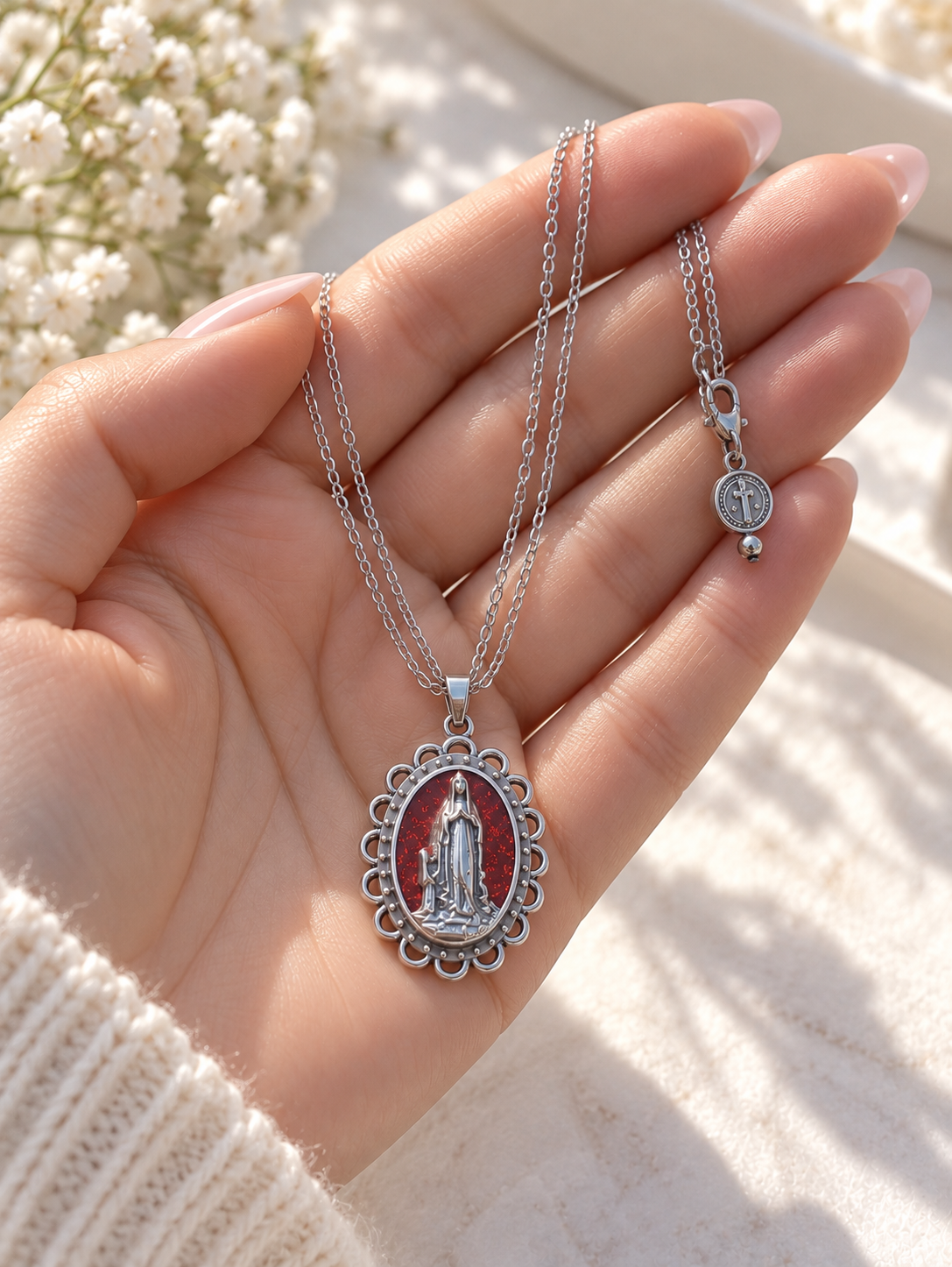 ✞ La Grâce de Massabielle ✞ Collier artisanal unique de Lourdes
