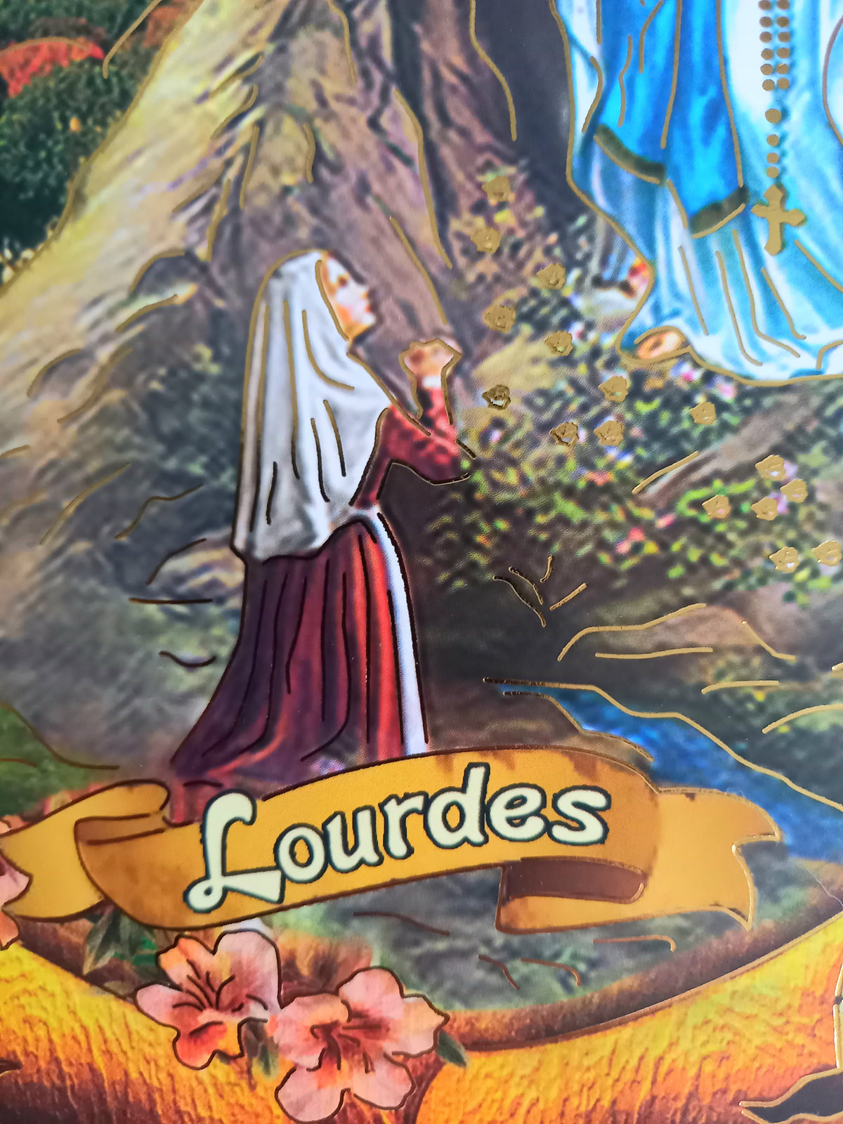 ✞ Apparition mariale de Lourdes ✞  Souvenir de Lourdes à suspendre