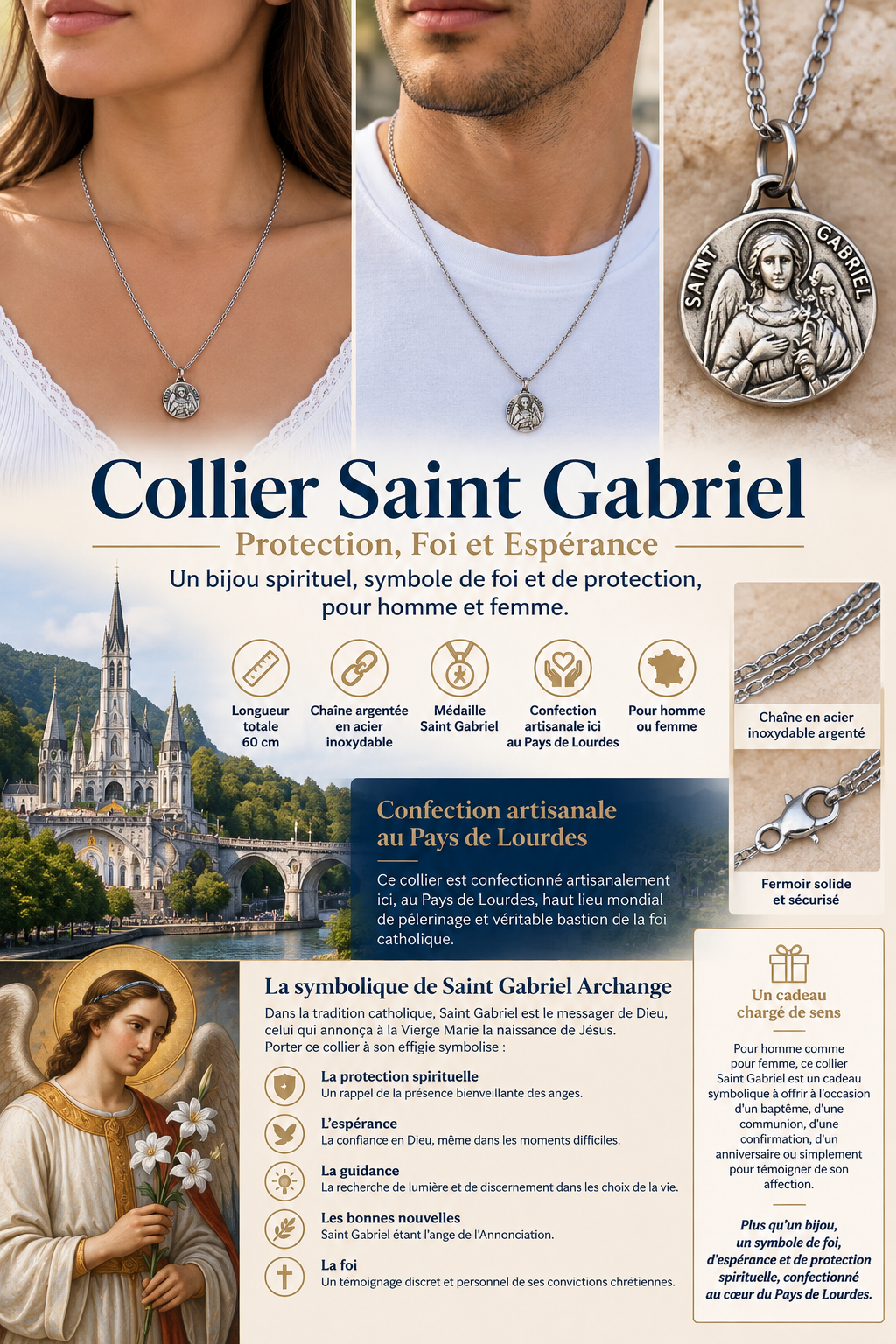 ✞ Saint Gabriel ✞ Collier archange