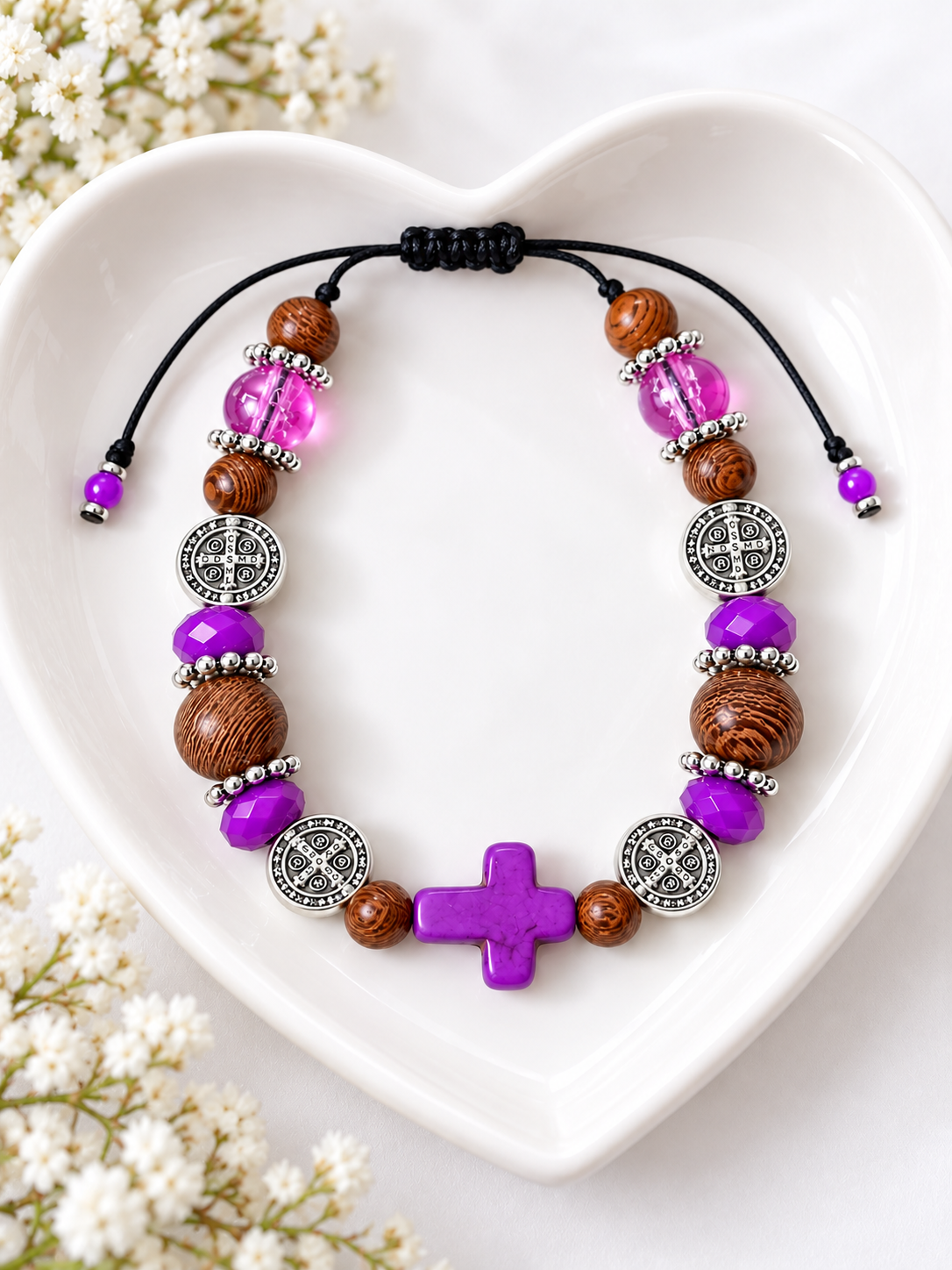 ✞ Divine Protection ✞ Bracelet Saint Benoît
