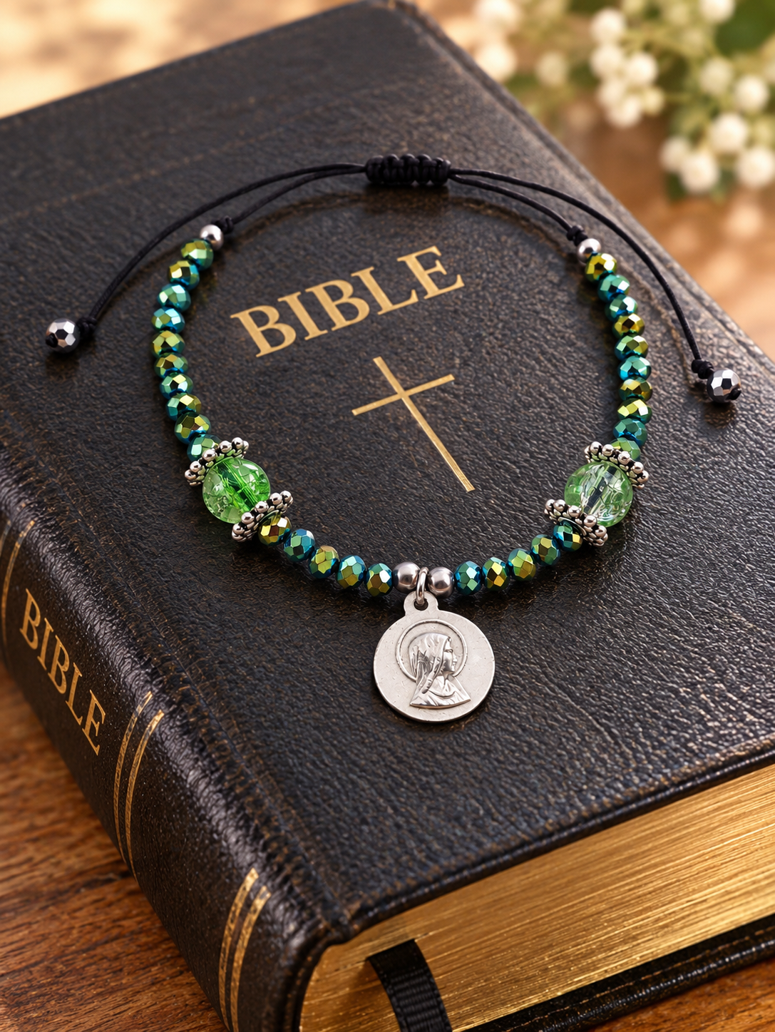 ✞ Ave Maria ✞ Bracelet apparition mariale de Lourdes réversible