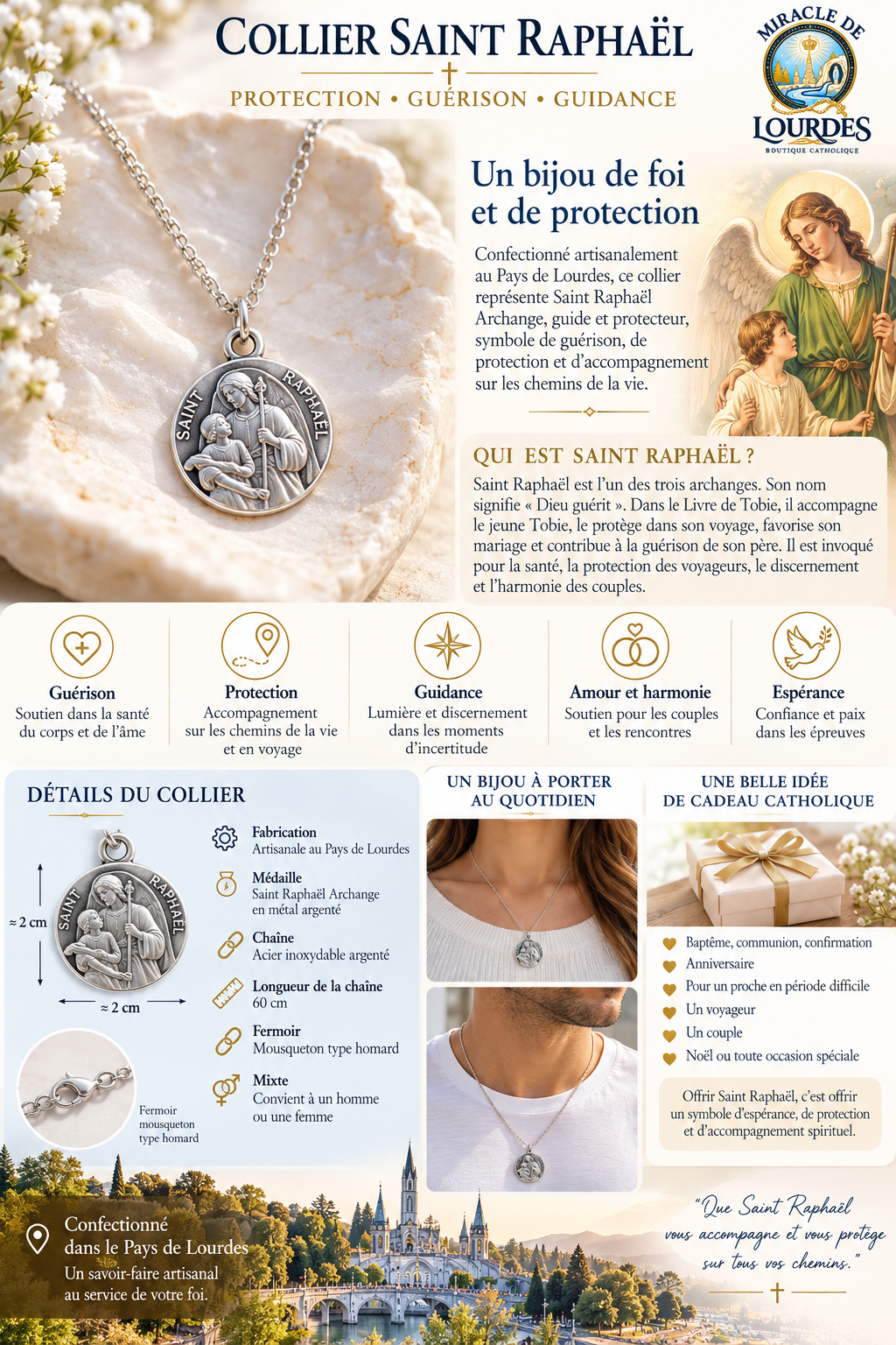 ✞ Saint Raphaël ✞ Collier archange