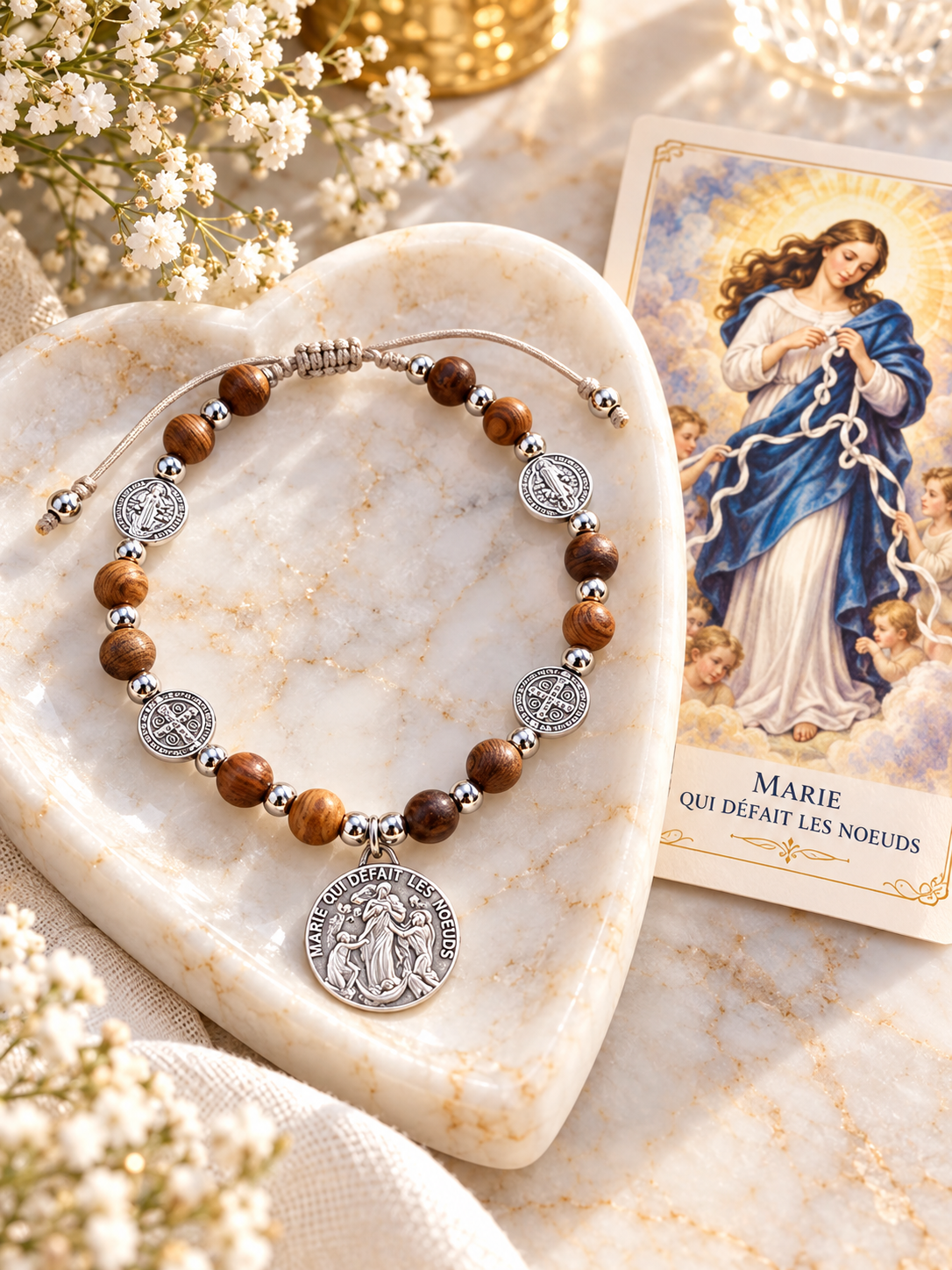 ✞ Grâce & Protection ✞ Bracelet Marie qui défait les noeuds