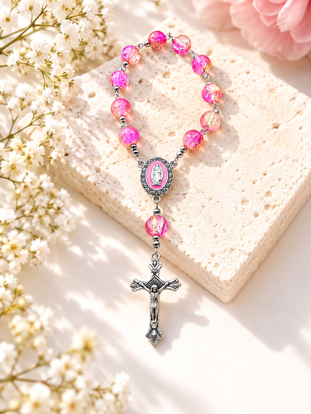 ✞ Protection Mariale ✞  Chapelet de poche double dizainier