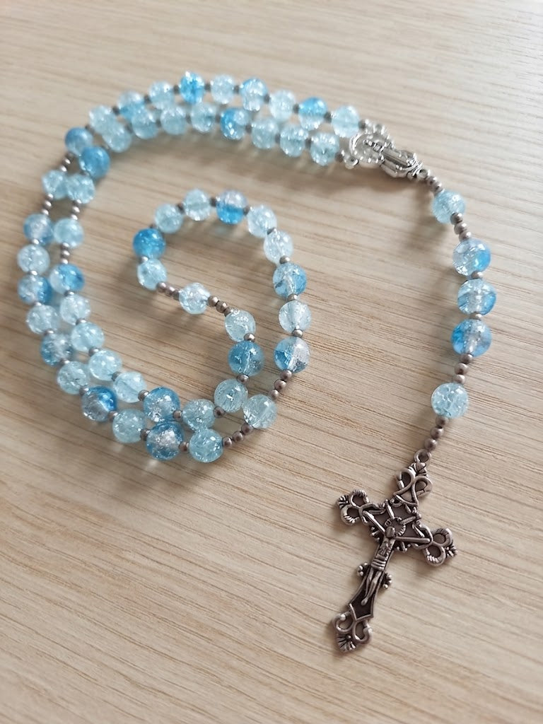 ✞ Matin de Lourdes ✞   Chapelet artisanal