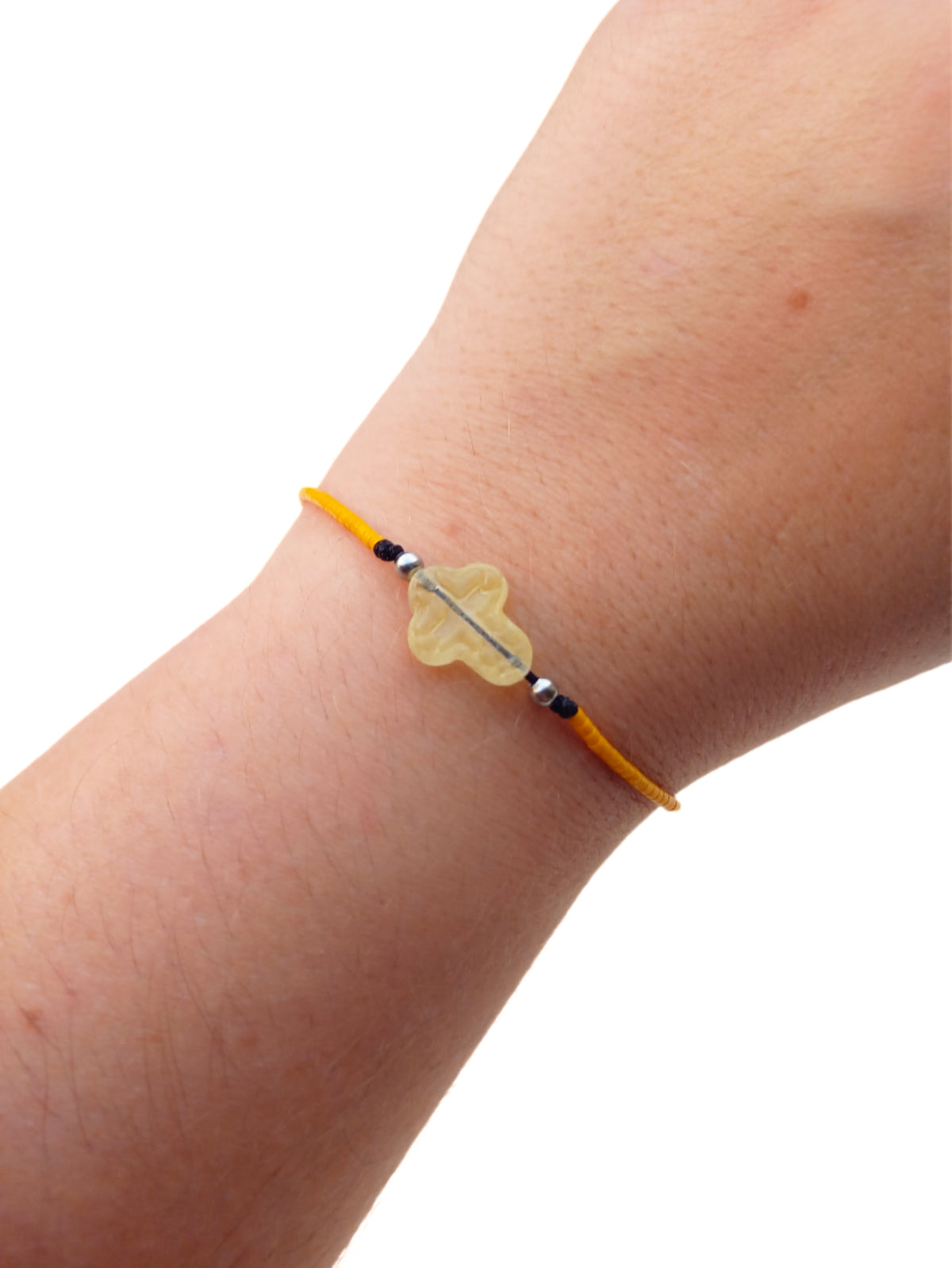 ✞  Bonita Cruz ✞   Bracelet artisanal modèle jaune soleil