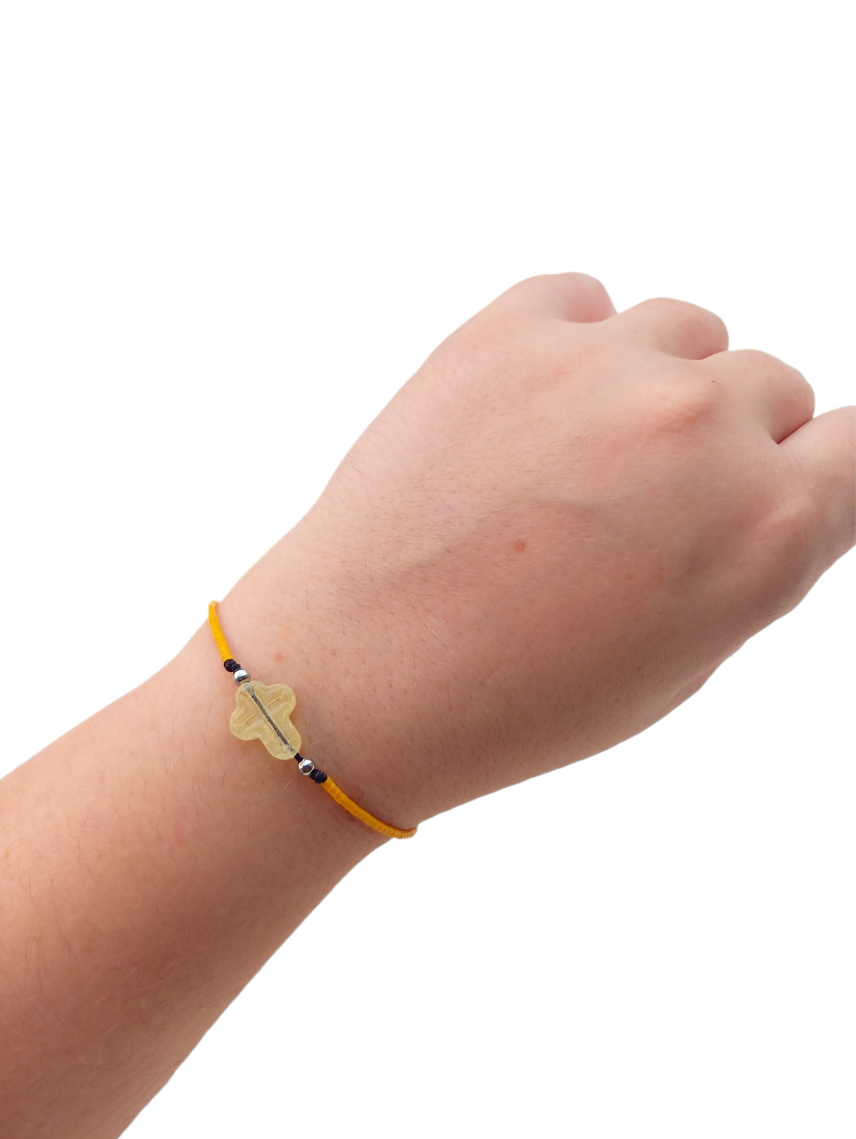 ✞  Bonita Cruz ✞   Bracelet artisanal modèle jaune soleil