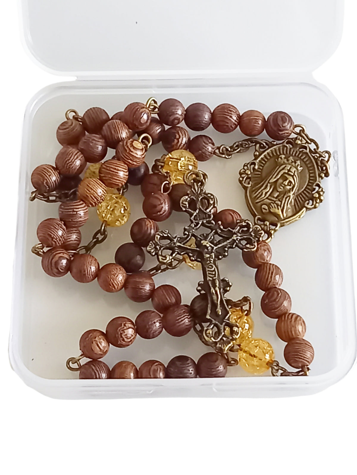 ✞ Lumineuse Lourdes ✞   Chapelet artisanal