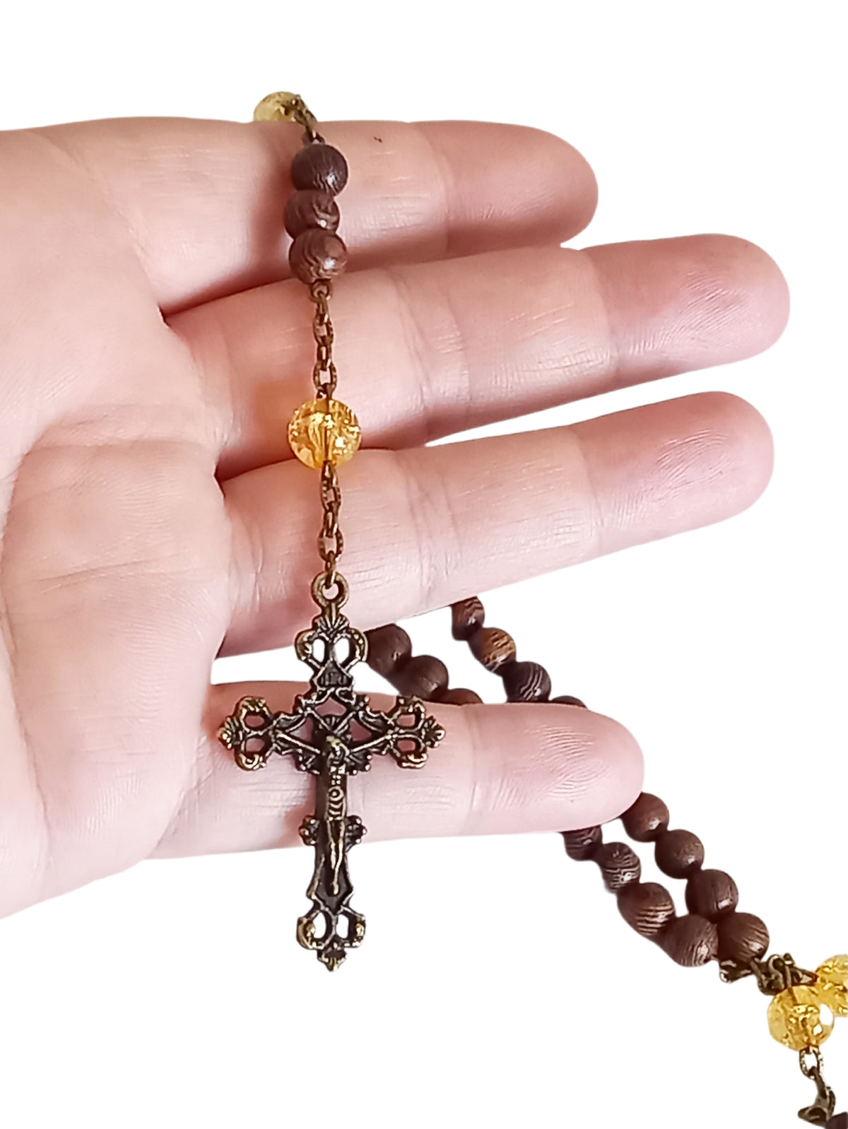 ✞ Lumineuse Lourdes ✞   Chapelet artisanal