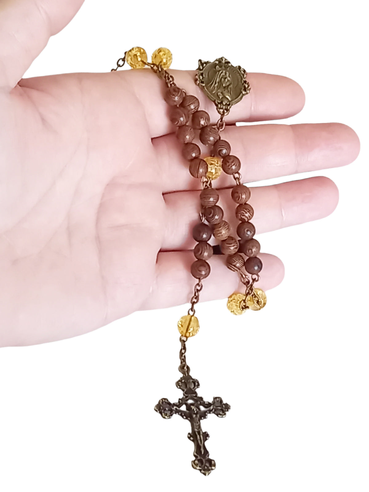 ✞ Lumineuse Lourdes ✞   Chapelet artisanal
