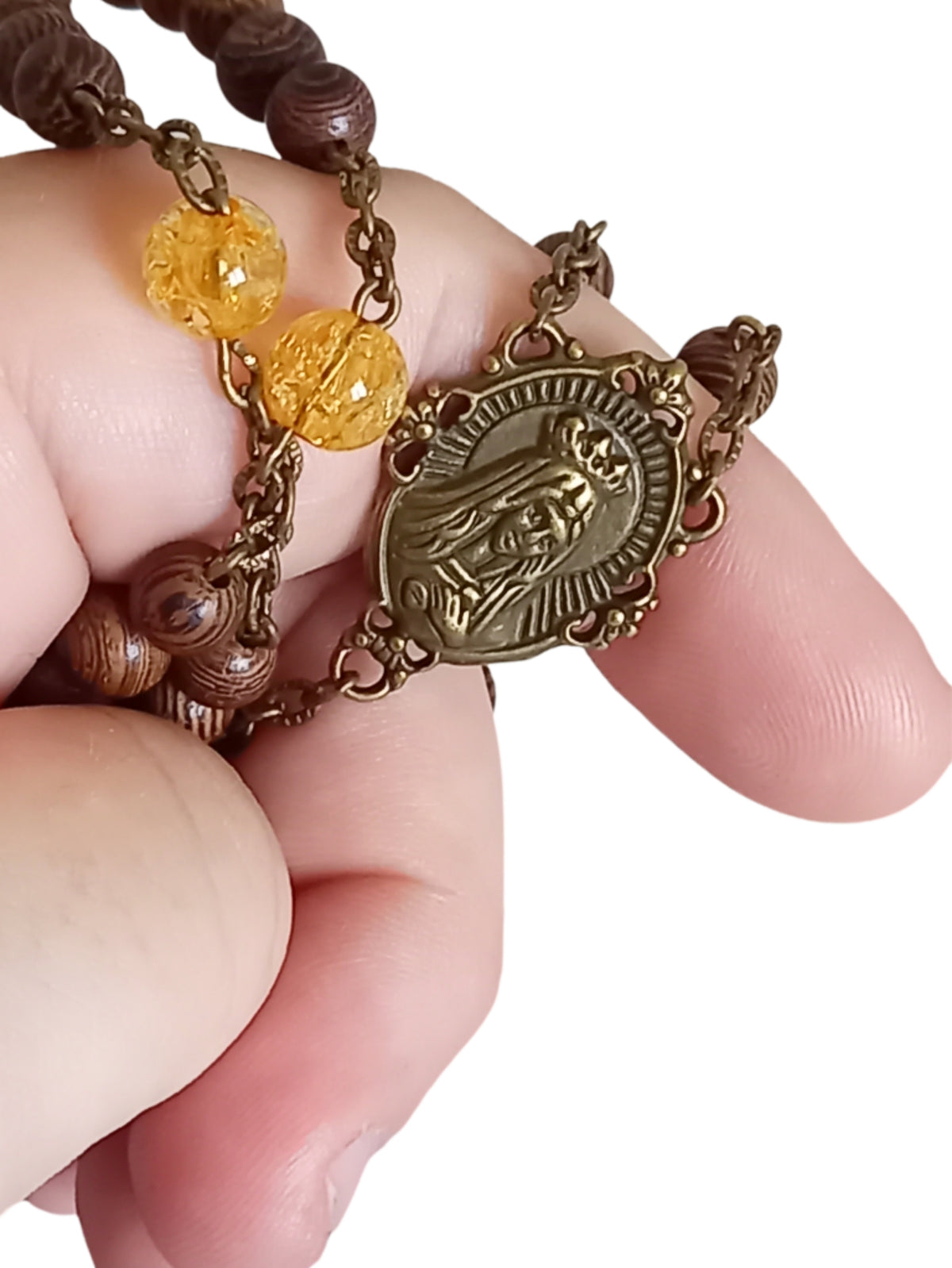 ✞ Lumineuse Lourdes ✞   Chapelet artisanal
