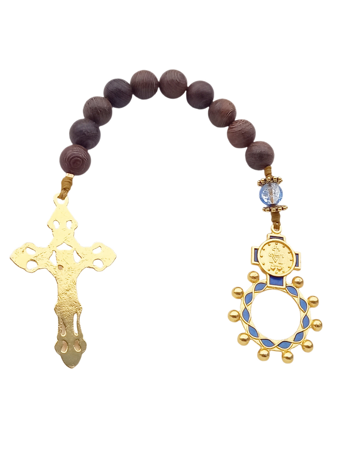 ✞ Douceur Mariale ✞  Chapelet double dizainier (bague + dizainier basique