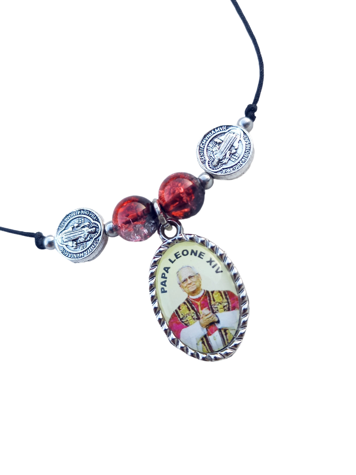 ✞ Pape Léon XIV ✞ Bracelet artisanal Saint-Père Léon XIV