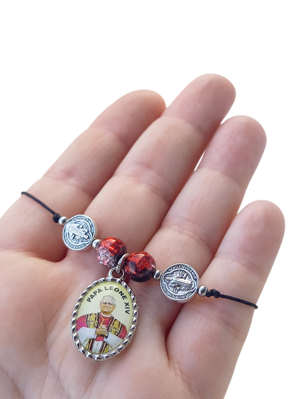 ✞ Pape Léon XIV ✞ Bracelet artisanal Saint-Père Léon XIV