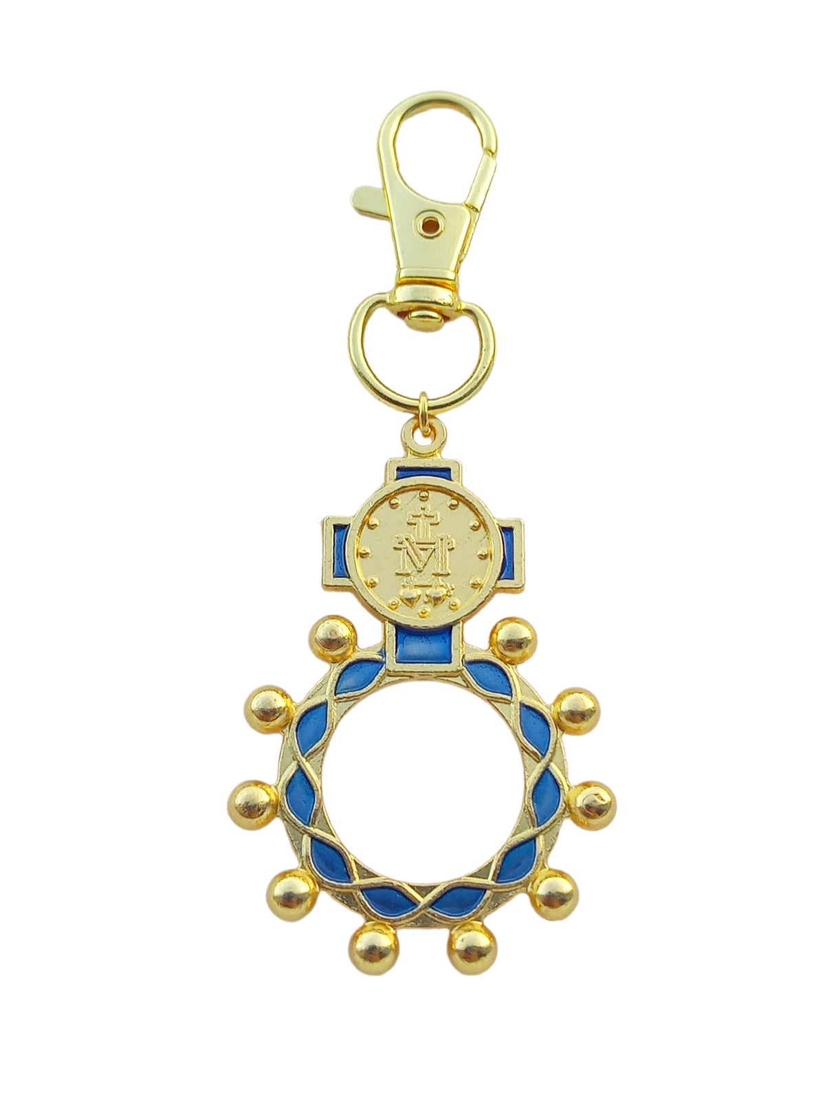 ✞ Vierge Marie ✞ Porte-clefs bague dizainier