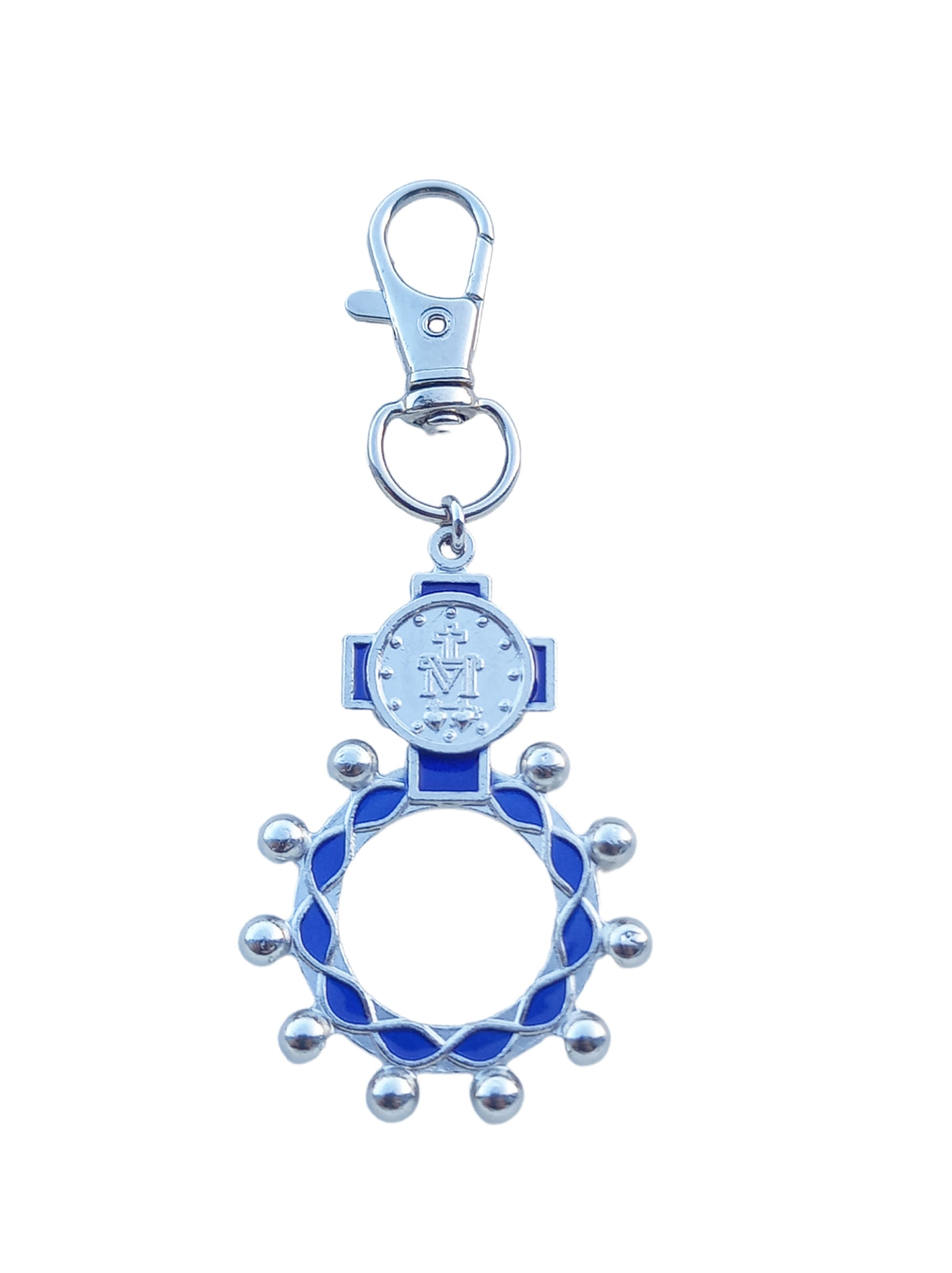 ✞ Vierge Marie ✞ Porte-clefs bague dizainier