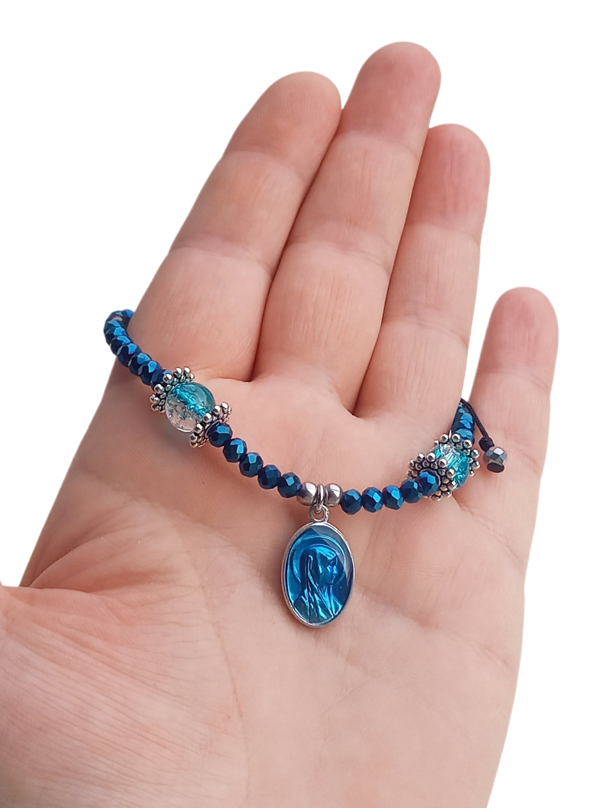 ✞ Maria ✞ Bracelet apparition mariale de Lourdes réversible