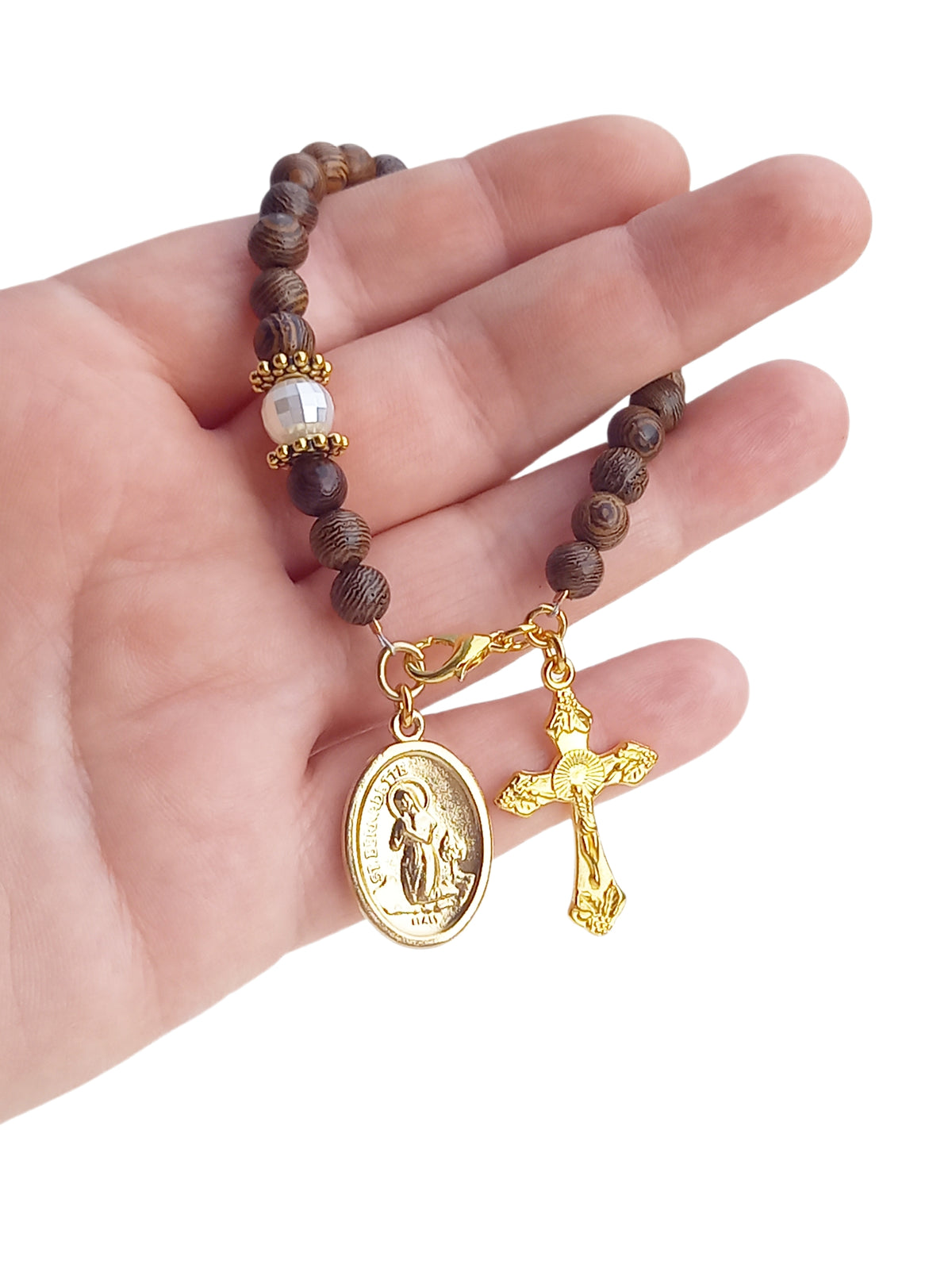 ✞ Sainte Bernadette ✞ Bracelet Dizainier
