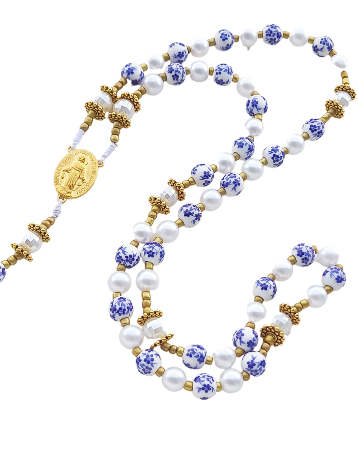 ✞ Matin de Lourdes ✞   Chapelet collier artisanal