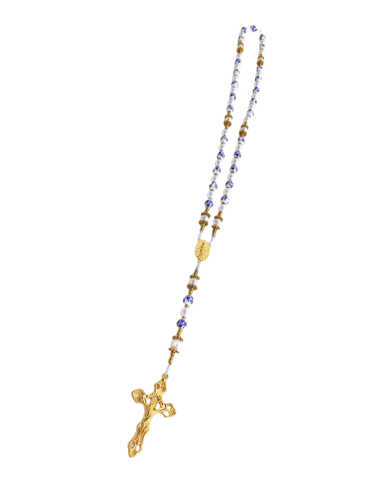 ✞ Matin de Lourdes ✞   Chapelet collier artisanal