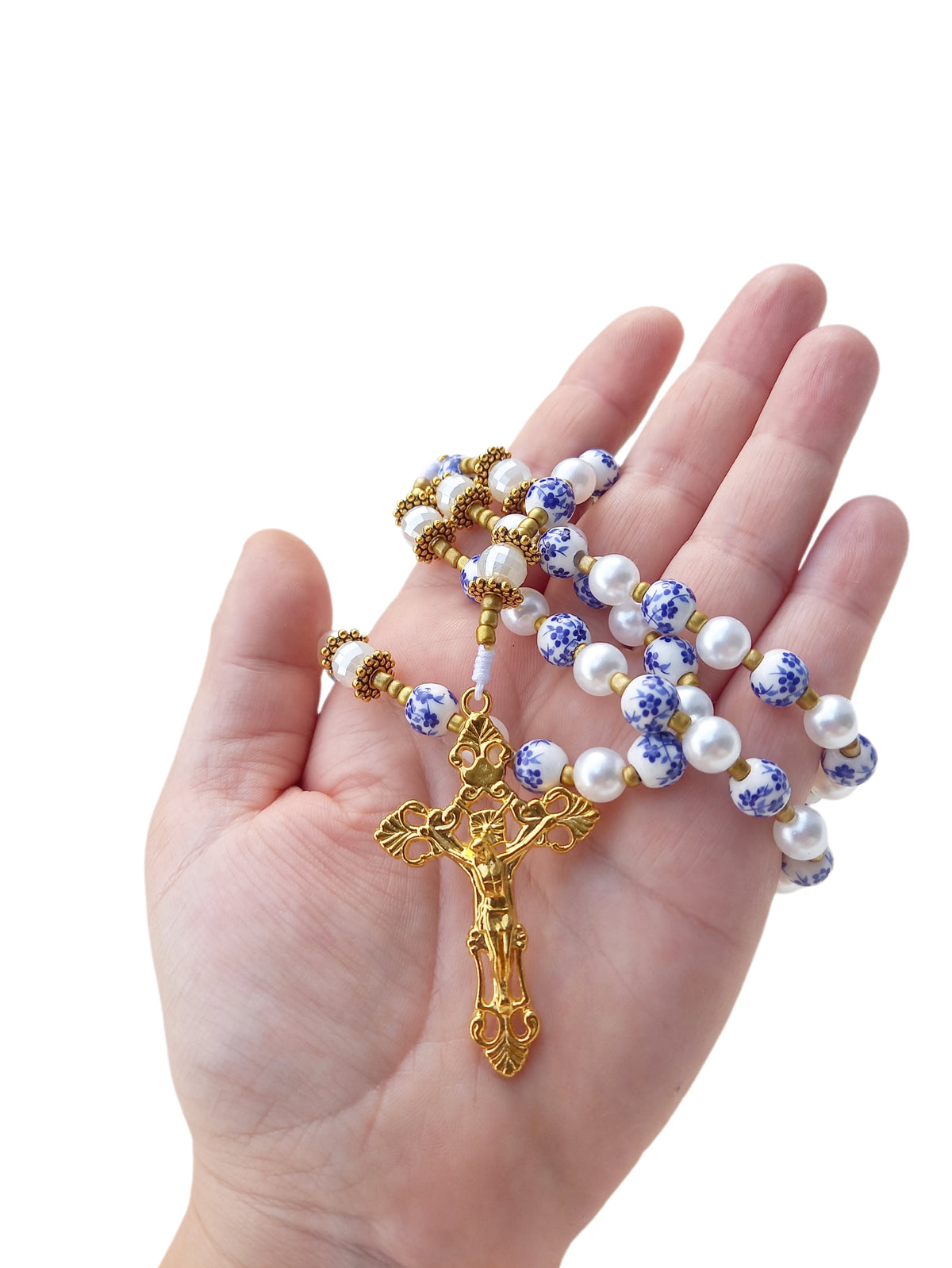 ✞ Matin de Lourdes ✞   Chapelet collier artisanal