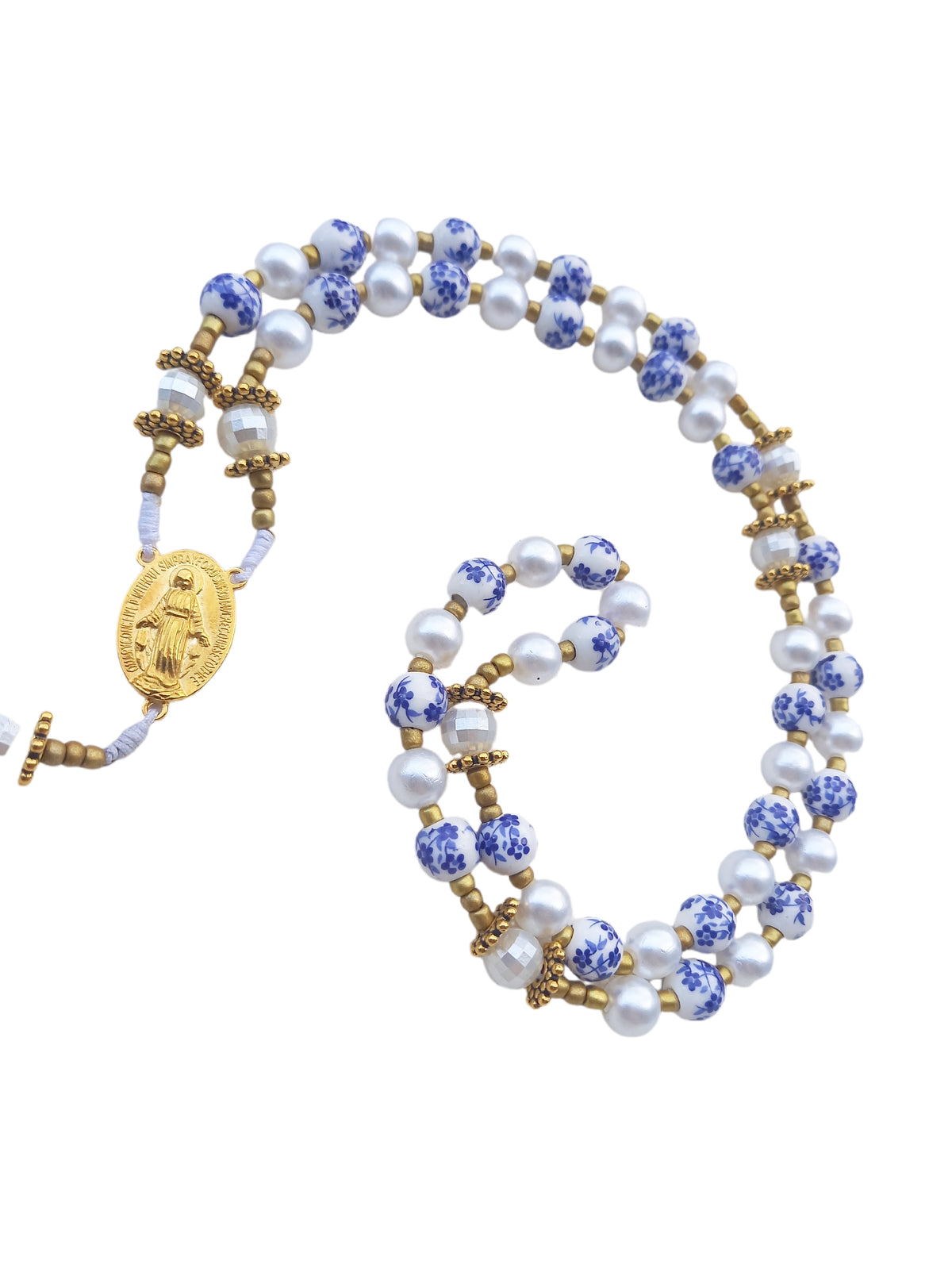✞ Matin de Lourdes ✞   Chapelet collier artisanal