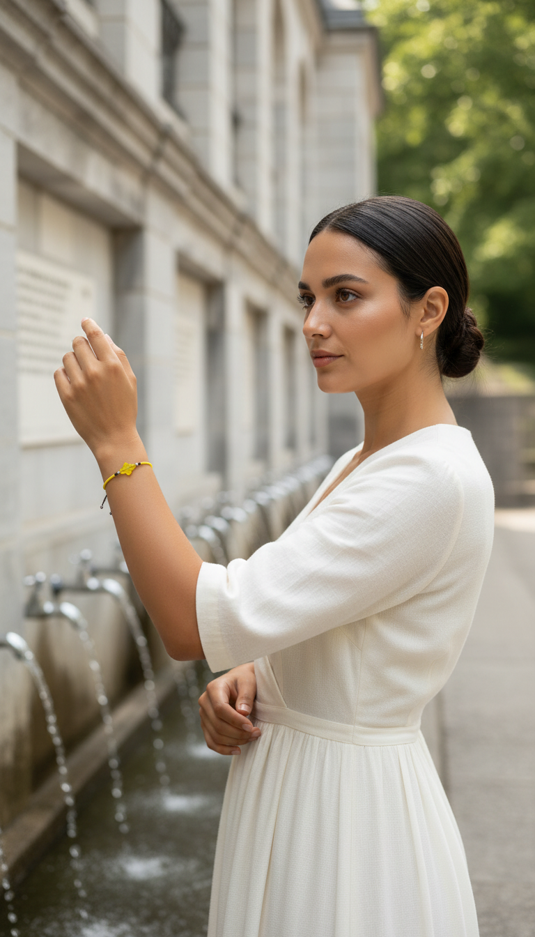 ✞  Bonita Cruz ✞   Bracelet artisanal modèle jaune soleil