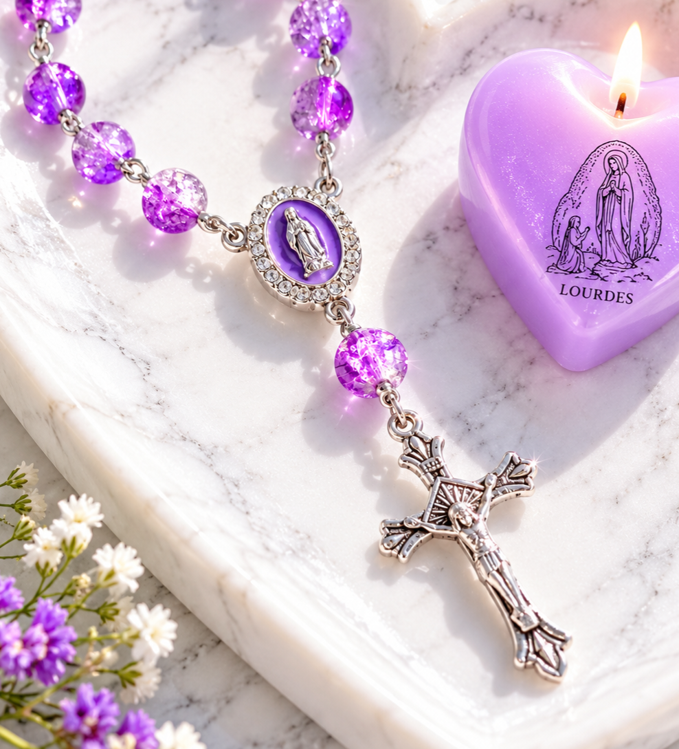 ✞ Protection Mariale ✞  Chapelet de poche dizainier