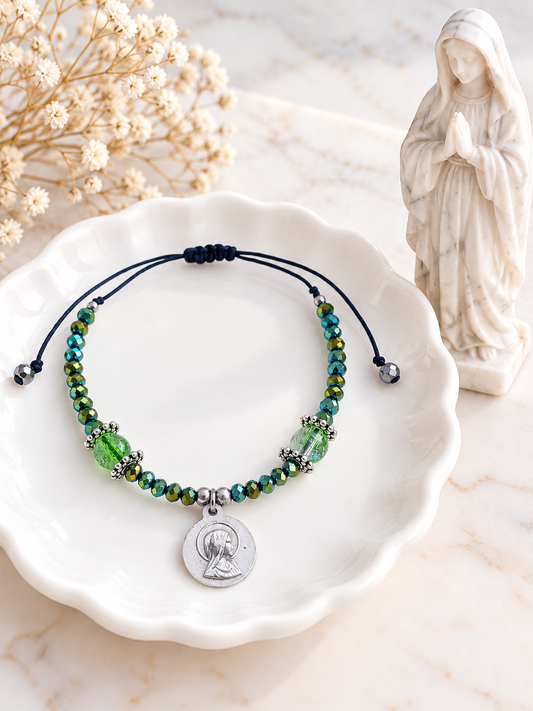 ✞ Ave Maria ✞ Bracelet apparition mariale de Lourdes réversible