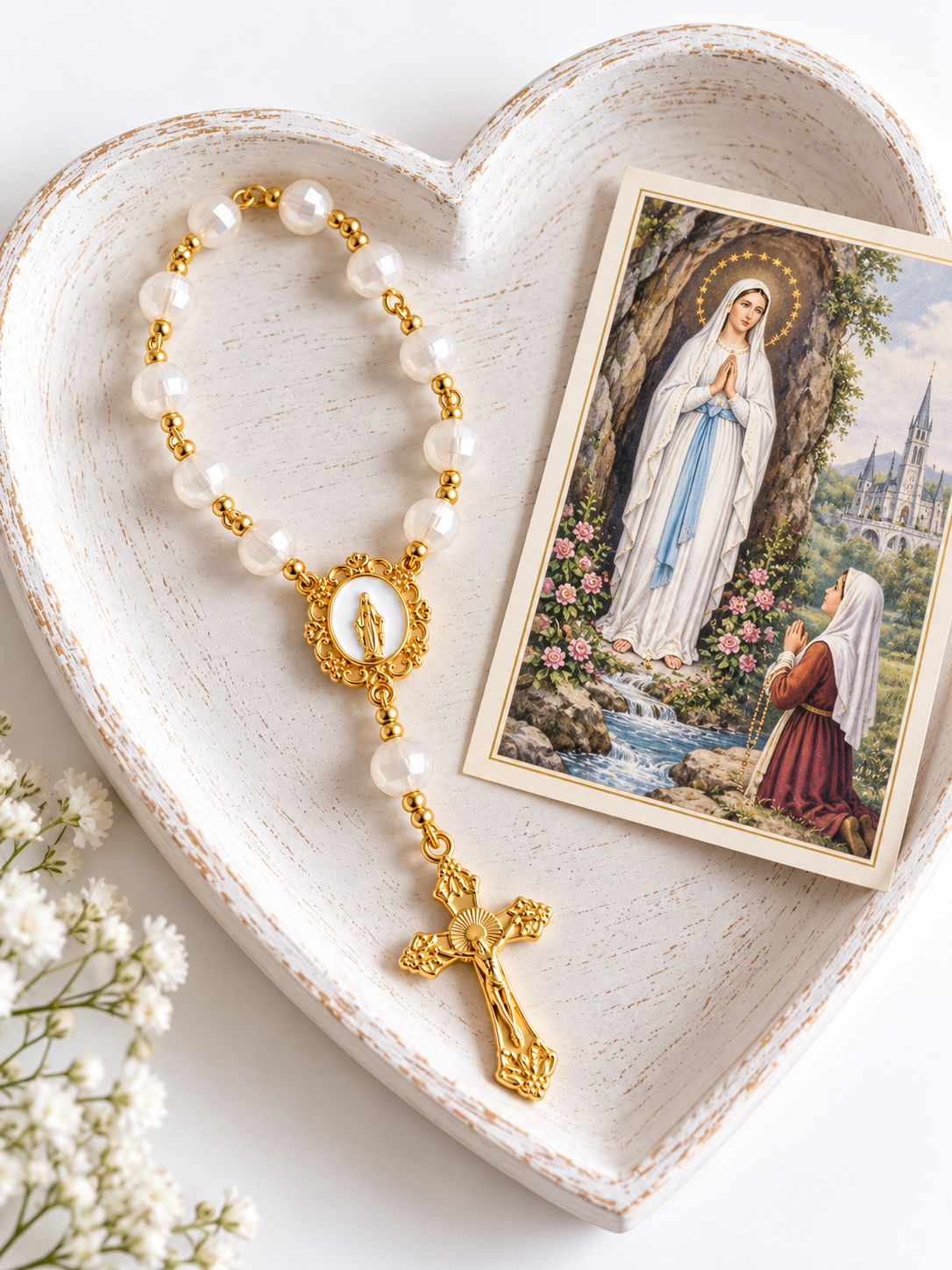 ✞ Protection Mariale ✞  Chapelet de poche dizainier