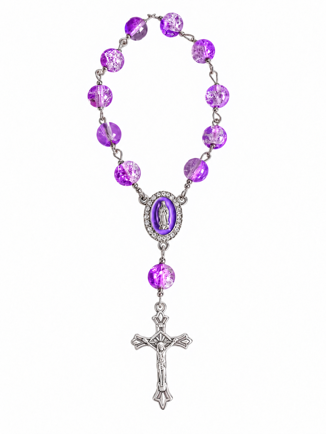 ✞ Protection Mariale ✞  Chapelet de poche dizainier