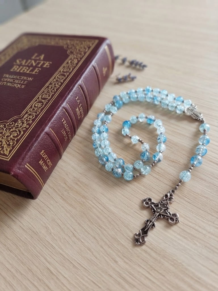✞ Matin de Lourdes ✞   Chapelet artisanal