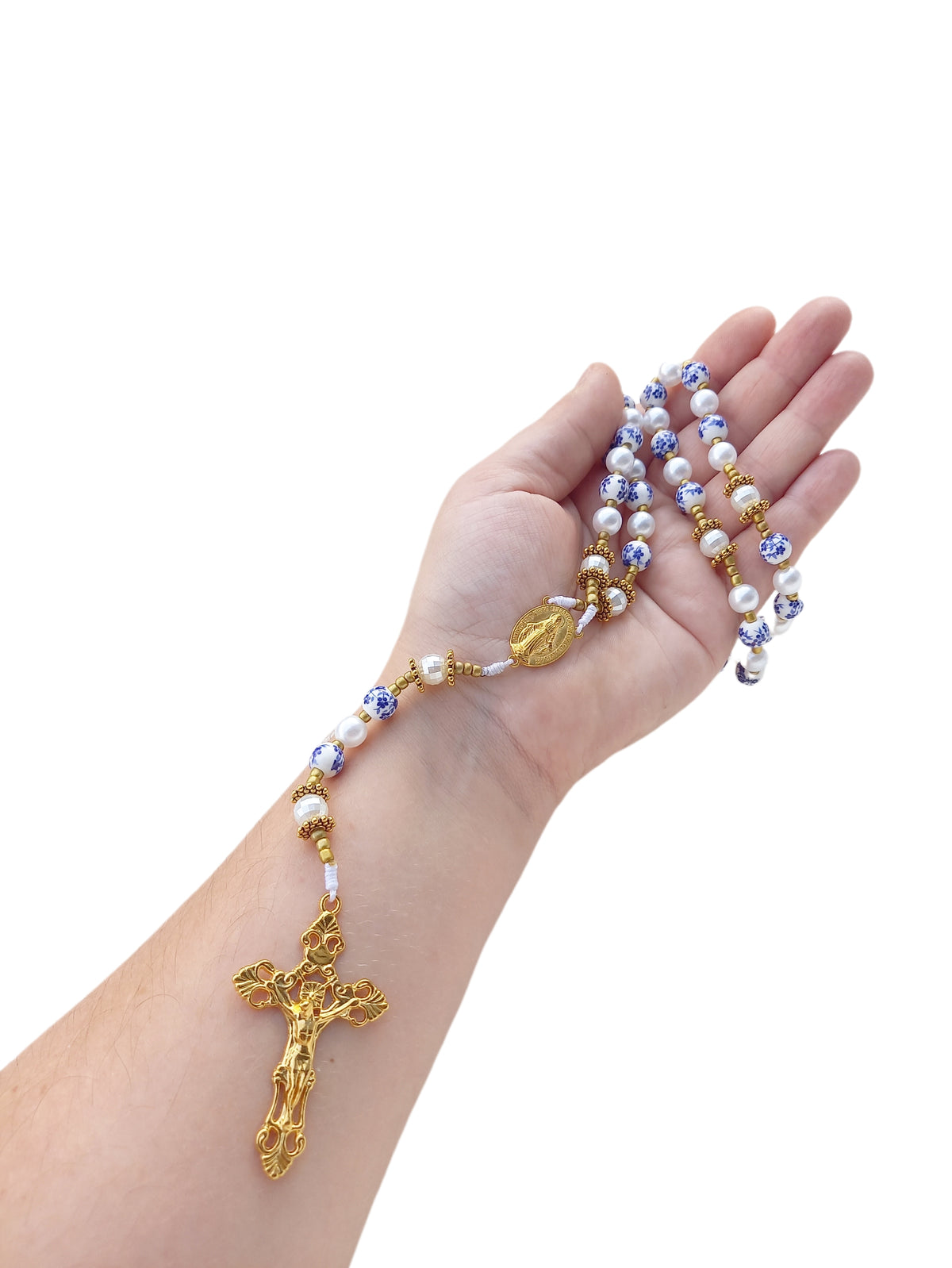✞ Matin de Lourdes ✞   Chapelet collier artisanal