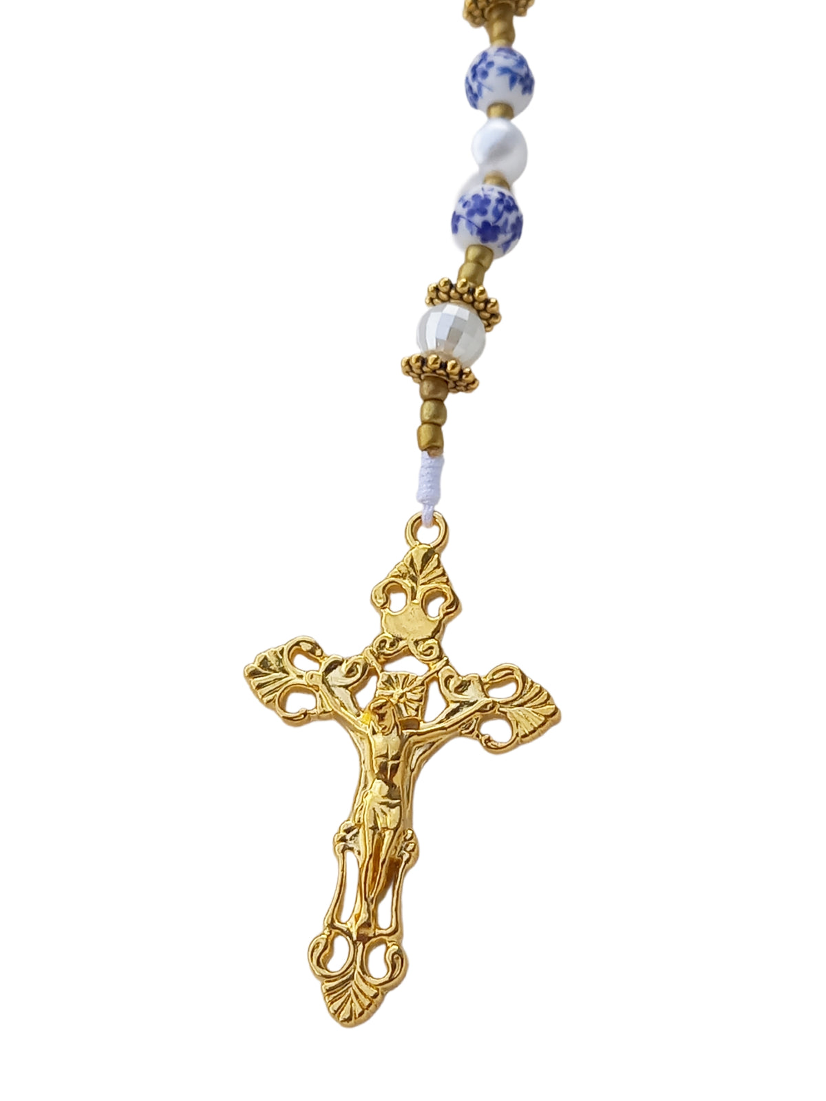 ✞ Matin de Lourdes ✞   Chapelet collier artisanal